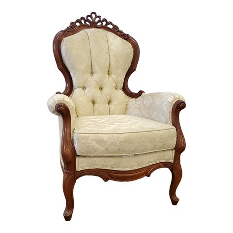 Wing Back Chair Brocade 